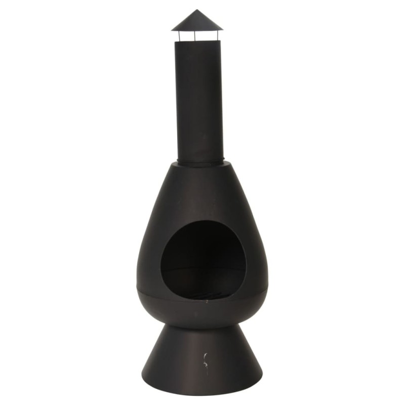 ProGarden Chimenea con tubo Ambient negro 110 cm ProGarden Chimenea con tubo Ambient negro 110 cm