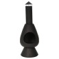 ProGarden Chimenea con tubo Ambient negro 110 cm ProGarden Chimenea con tubo Ambient negro 110 cm