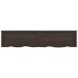 vidaXL Encimera baño madera maciza tratada gris oscuro 180x40x(2-4) cm vidaXL Encimera baño madera maciza tratada gris oscuro 180x40x(2-4) cm