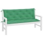 vidaXL Cojines de banco de jardín 2 uds tela Oxford verde 150x50x7 cm vidaXL Cojines de banco de jardín 2 uds tela Oxford verde 150x50x7 cm
