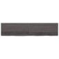 vidaXL Encimera baño madera maciza tratada gris oscuro 220x50x(2-6) cm vidaXL Encimera baño madera maciza tratada gris oscuro 220x50x(2-6) cm