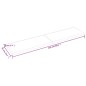 vidaXL Encimera baño madera maciza tratada gris oscuro 220x50x(2-6) cm vidaXL Encimera baño madera maciza tratada gris oscuro 220x50x(2-6) cm