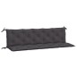 vidaXL Cojines de banco de jardín 2 uds antracita 180x50x7 cm vidaXL Cojines de banco de jardín 2 uds antracita 180x50x7 cm