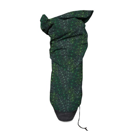 Capi Cubierta para plantas mediana estampado negro y verde 100x200 cm
