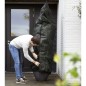 Capi Cubierta para plantas mediana estampado negro y verde 100x200 cm