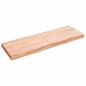vidaXL Encimera baño madera maciza tratada marrón claro 120x40x(2-6)cm vidaXL Encimera baño madera maciza tratada marrón claro 120x40x(2-6)cm