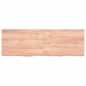 vidaXL Encimera baño madera maciza tratada marrón claro 120x40x(2-6)cm vidaXL Encimera baño madera maciza tratada marrón claro 120x40x(2-6)cm