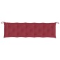 vidaXL Cojines de banco de jardín 2 uds rojo tinto 180x50x7 cm vidaXL Cojines de banco de jardín 2 uds rojo tinto 180x50x7 cm