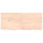vidaXL Encimera de baño madera maciza sin tratar 120x50x(2-4) cm vidaXL Encimera de baño madera maciza sin tratar 120x50x(2-4) cm
