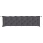 vidaXL Cojines de banco de jardín 2 uds antracita 200x50x7 cm vidaXL Cojines de banco de jardín 2 uds antracita 200x50x7 cm