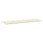 vidaXL Cojines de banco de jardín 2 uds blanco crema 200x50x7 cm