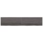 vidaXL Encimera baño madera maciza tratada gris oscuro 200x40x(2-4) cm vidaXL Encimera baño madera maciza tratada gris oscuro 200x40x(2-4) cm