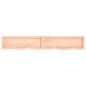 vidaXL Encimera de baño madera maciza sin tratar 180x30x(2-6) cm