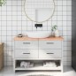 vidaXL Encimera baño madera maciza tratada marrón claro 120x30x(2-4)cm vidaXL Encimera baño madera maciza tratada marrón claro 120x30x(2-4)cm