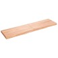 vidaXL Encimera baño madera maciza tratada marrón claro 120x30x(2-4)cm vidaXL Encimera baño madera maciza tratada marrón claro 120x30x(2-4)cm