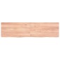 vidaXL Encimera baño madera maciza tratada marrón claro 120x30x(2-4)cm vidaXL Encimera baño madera maciza tratada marrón claro 120x30x(2-4)cm