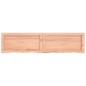 vidaXL Encimera baño madera maciza tratada marrón claro 120x30x(2-4)cm vidaXL Encimera baño madera maciza tratada marrón claro 120x30x(2-4)cm