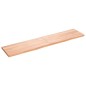 vidaXL Encimera baño madera maciza tratada marrón claro 180x40x(2-4)cm vidaXL Encimera baño madera maciza tratada marrón claro 180x40x(2-4)cm