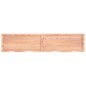vidaXL Encimera baño madera maciza tratada marrón claro 180x40x(2-4)cm vidaXL Encimera baño madera maciza tratada marrón claro 180x40x(2-4)cm