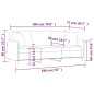 vidaXL Sofá de 3 plazas con cojines tela amarillo claro 180 cm vidaXL Sofá de 3 plazas con cojines tela amarillo claro 180 cm