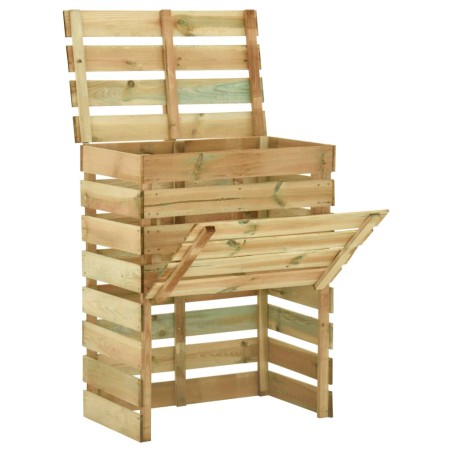 vidaXL Compostadores de láminas 4 uds madera de pino 80x50x100 cm