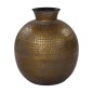 HSM Collection Jarrón Padua grande dorado y gris 40x45 cm