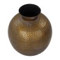 HSM Collection Jarrón Padua grande dorado y gris 40x45 cm