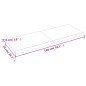 vidaXL Encimera baño madera maciza tratada marrón claro 140x50x(2-4)cm