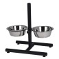 Pets Collection Comedero bebedero de perro altura ajustable acero inox Pets Collection Comedero bebedero de perro altura ajustable acero inox