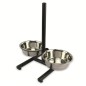 Pets Collection Comedero bebedero de perro altura ajustable acero inox Pets Collection Comedero bebedero de perro altura ajustable acero inox