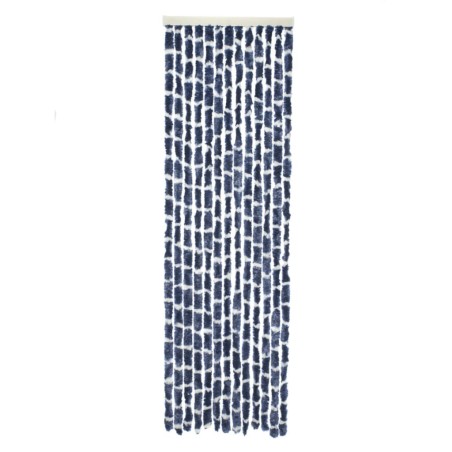 Travellife Cortina antimoscas Chenille Stripe azul y blanco 185x56 cm
