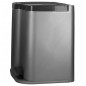 Curver Papelera doble pedal Deco gris claro cubos interiores 6L y 15L Curver Papelera doble pedal Deco gris claro cubos interiores 6L y 15L