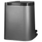Curver Papelera doble pedal Deco gris claro cubos interiores 6L y 15L Curver Papelera doble pedal Deco gris claro cubos interiores 6L y 15L
