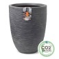 Capi Macetero bajo elegante Waste Rib gris 34x46 cm Capi Macetero bajo elegante Waste Rib gris 34x46 cm