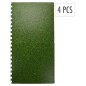 XQ Max Juego de protectores de suelo 4 pzas estampado de hierba verde XQ Max Juego de protectores de suelo 4 pzas estampado de hierba verde