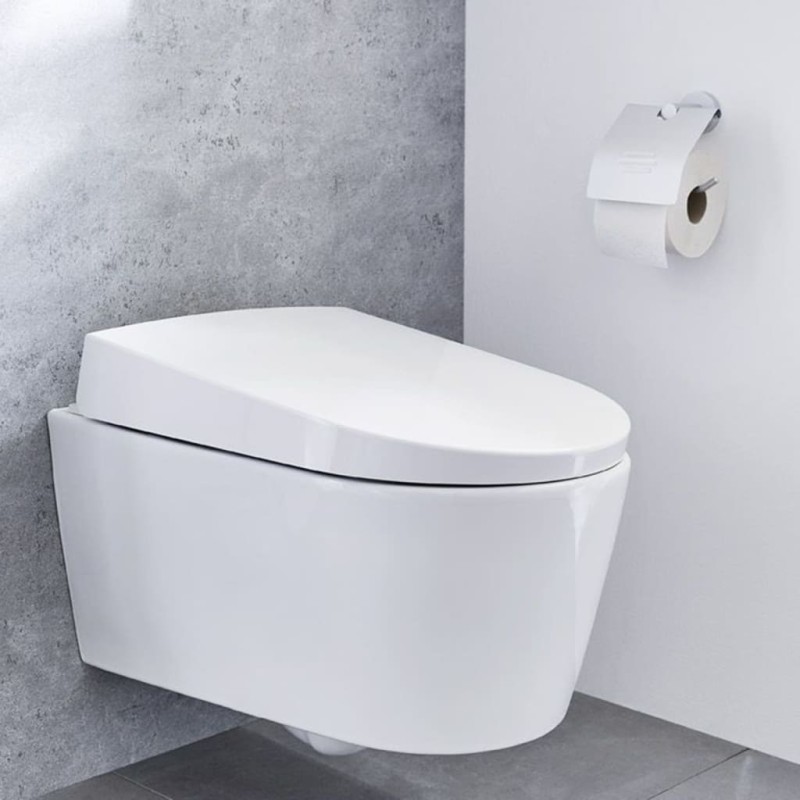 Kleine Wolke Portarrollo de papel higiénico con tapa Apollo aluminio Kleine Wolke Portarrollo de papel higiénico con tapa Apollo aluminio