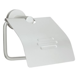 Kleine Wolke Portarrollo de papel higiénico con tapa Apollo aluminio