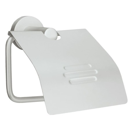 Kleine Wolke Portarrollo de papel higiénico con tapa Apollo aluminio