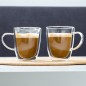 HI Juego de vasos para café capuchino 2 unidades transparente 270 ml HI Juego de vasos para café capuchino 2 unidades transparente 270 ml