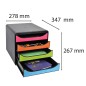 Exacompta Set de cajones para escritorio Harlequin con 4 cajones Exacompta Set de cajones para escritorio Harlequin con 4 cajones