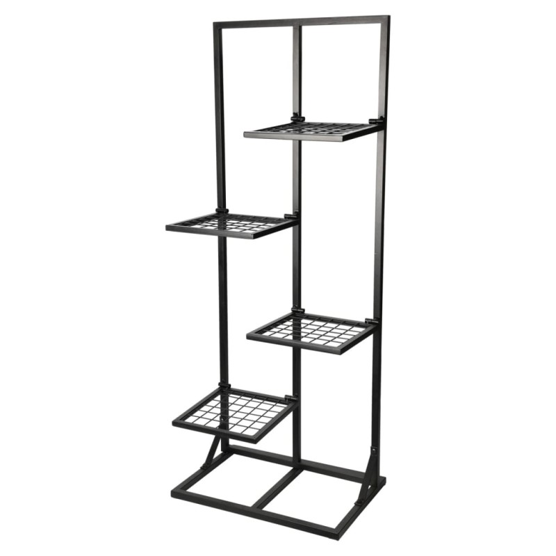 ProGarden Estantería para flores con 4 estantes negro 40x27x102 cm ProGarden Estantería para flores con 4 estantes negro 40x27x102 cm