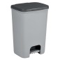 Curver Papelera de pedal Essentials gris claro 40 L