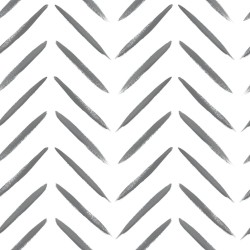 DUTCH WALLCOVERINGS Papel pintado Chevron blanco y negro