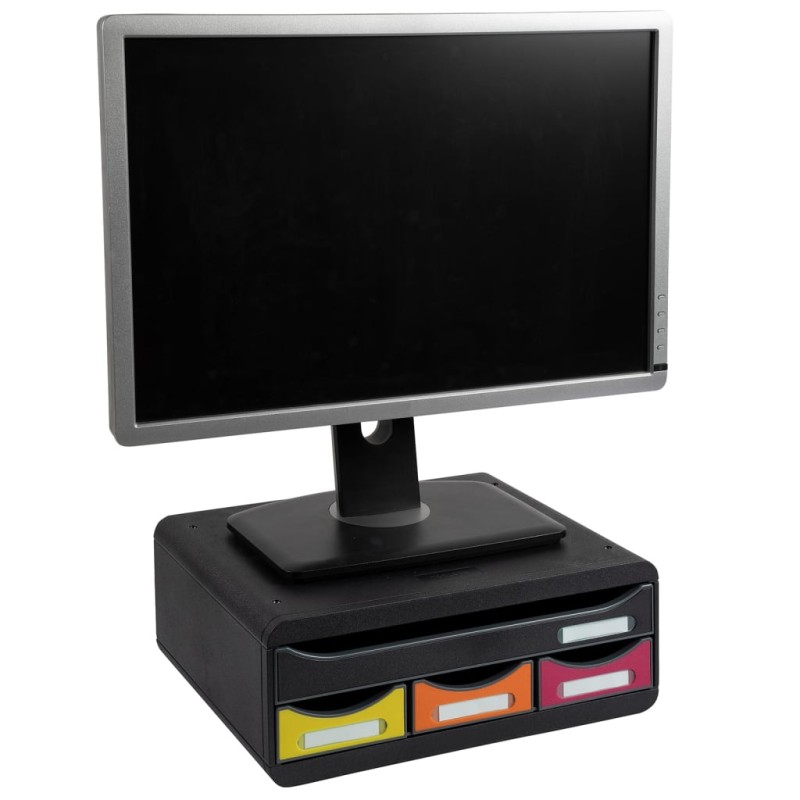 Exacompta Set de cajones escritorio Toolbox con 4 cajones arlequinado Exacompta Set de cajones escritorio Toolbox con 4 cajones arlequinado