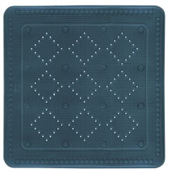 Kleine Wolke Alfombrilla seguridad baño Arosa gris antracita 55x55 cm