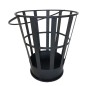 Esschert Design Cubo para leña de de acero negro Esschert Design Cubo para leña de de acero negro