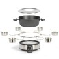 Livoo Olla de fondue eléctrica para 8 personas negro 1,8 L 1000 W