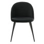 Venture Home Sillas de comedor 2 unidades Velvet terciopelo negro