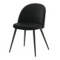 Venture Home Sillas de comedor 2 unidades Velvet terciopelo negro