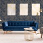 DUTCH WALLCOVERINGS Papel pintado Joelle plateado y azul DUTCH WALLCOVERINGS Papel pintado Joelle plateado y azul